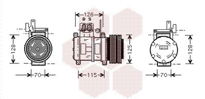 VAN WEZEL Kompressor,kliimaseade 0600K073